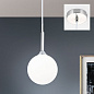 HL 6-1803/1 satin Suspension lamp SNOWWHITE, 1-lamp, satin Orion — фото 1