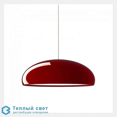 подвесной светильник с красным абажуром