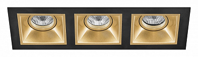 D537030303 Lightstar Domino точечный светильник, 50Вт, золото;черный