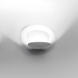 1248W10A Artemide Pirce настенный светильник с округлым диффузором и рассеянным освещением