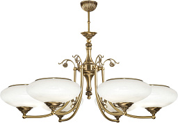 CAS-ZW-6(P) Kutek Casamia Lampshade шестирожковая подвесная люстра с матовыми стеклянными чашами