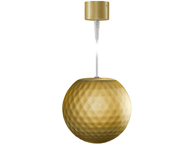 подвесной светильник с рельефным плафоном бронзового оттенка