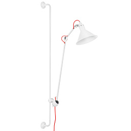 765626 Lightstar Loft настенный светильник с белым купольным плафоном и гибким кронштейном