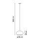 747024/11_10 Vibia Knit ø 65 см x 39 см - 7470 подвесной светильник — фото 1