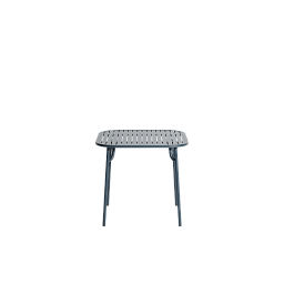M0743223 La Petite Friture WEEK-END Квадратный стол садовый металлический серо-синий