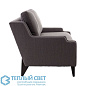 Nola Sofa Soot Textured Tweed Grey Ash диван Arteriors 8135