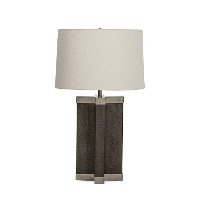 Shagreen Lamp Grey White Shade by Nellcote настольная лампа Sonder Living 1007233