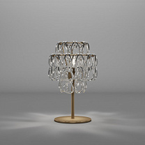 MINIGIOGALI НАСТОЛЬНАЯ ЛАМПА CRYSTAL SILVER MATT BRONZE 1 E27 CE