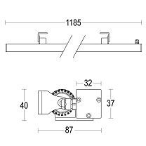 Tratto Wall 24V 1200 GH1537.NGXO300EL
