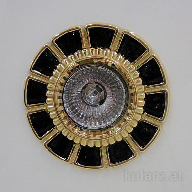 Kolarz Panarea 0388.10.Bk точечный светильник золото 24 карата черный ø10cm 1 лампа gu10
