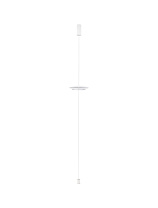 Triac Dimmable Sandy White & Chrome Mirror Aluminium LED 21Watt 220-240Volt 918Lm IP20 3000K D:35 H:330 cm