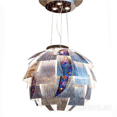 подвесной светильник с декоративным плафоном в виде лепестков