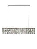 Triac Dimmable Chrome Metal & Crystal LED 34Watt 220-240Volt 2619Lm IP20 3500K L:120 W:12 H:120 cm