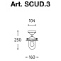 SCUD.3 SCUDERIA Aldo Bernardi потолочный накладной светильник