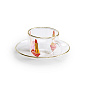 Seletti wears Toiletpaper Чашка для эспрессо из боросиликатного стекла с блюдцем Seletti PID429775