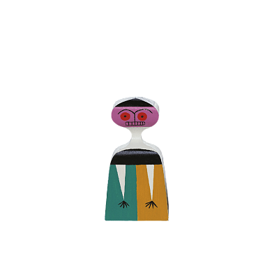 21502703 Wooden Doll Vitra Деревянная фигурка с круглой фиолетовой головой