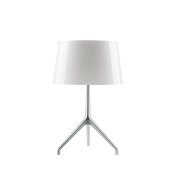 FN1910012A_11 Foscarini Lumiere настольная лампа с диммером и коническим плафоном белого оттенка