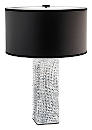 8168/LG Italamp Alba настольная лампа из резного хрусталя с абажуром