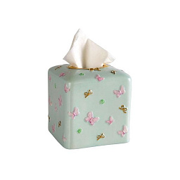 0006736-556 Villari Butterfly коробка для салфеток с цветочным дизайном