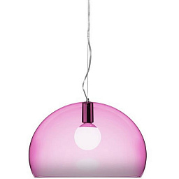 9030K7 Kartell FL-Y подвесной светильник куполообразный розового оттенка