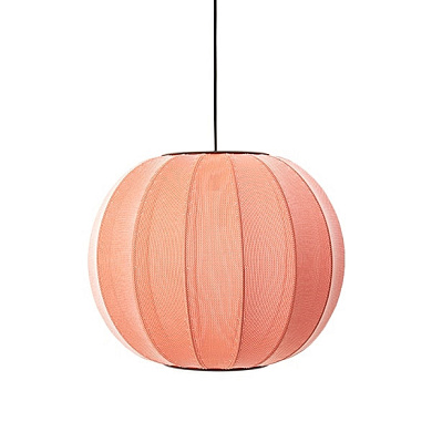 KW45 CO Knit-Wit Made By Hand Светильник потолочный Ø45 с коралловым тканевым плафоном