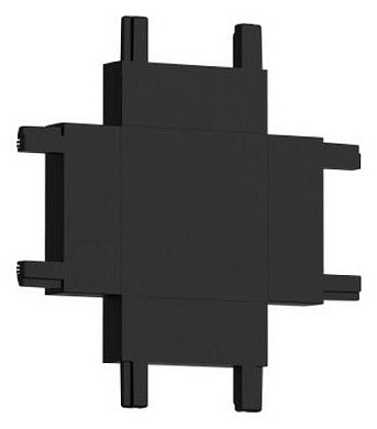 Х-образный соединитель для магнитного трека чёрного цвета для магнитного шинопровода