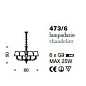 IDL Boheme 473/6 люстра