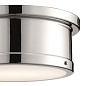 Serca 14.25" 2 Light Mount Polished Nickel потолочный светильник 52540PN Kichler — фото 7