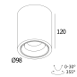 BOXY R OK 92733 DIM8 B-MMAT черный Delta Light накладной потолочный светильник