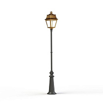 Avenue 2 N° 9; Clear glass Built-in LED 2700°K warm white 13W; Tinted lacquered brass