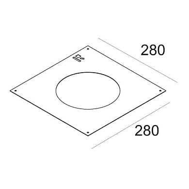 PLASTERKIT 118 монтажная рамка Delta Light