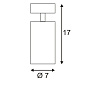 147412 SLV ASTO TUBE 2 светильник накладной 2x 75W, белый — фото 3