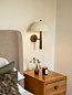 Настенный светильник Heathfield Nico WL-NICO-BRNZ-WHIT-000-STD — фото 1