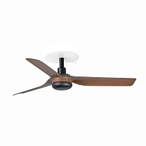 MINI PUNT RECESSED S Black/walnut fan 0-10V