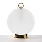 Настольная лампа Balloton Luce Venini, беспроводная, с ручкой, высота 19 см — фото 1
