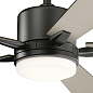 52" Lucian Elite Fan Satin Black люстра-вентилятор 330000SBK Kichler — фото 6