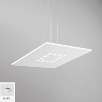 CONFORT SOSPENSIONE 74W QUADRA 3000K  BIANCO-BIANCO PERLA