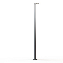 Hector N° 3; Toughened clear glass Built-in LED 3000°K warm white SYM 26W; Sulfur yellow