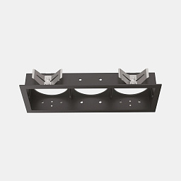 280240 Ideal lux Bento встраиваемый корпус для тройного светильника черного цвета