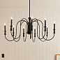 Karthe 9 Light Chandelier Black люстра 52471BK Kichler — фото 5