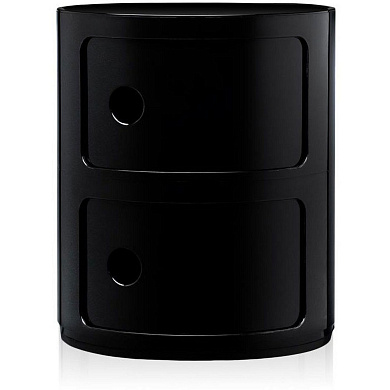 0496609 Kartell Componibili Классический комод с 2 отделениями, черный