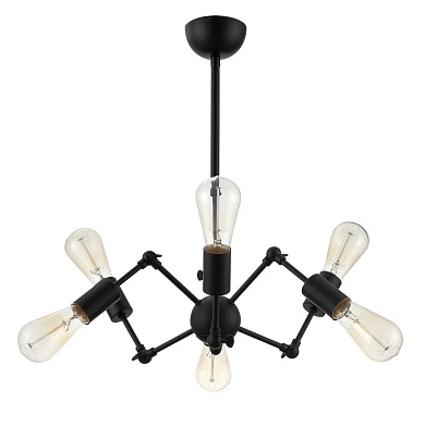 Люстра на штанге Arte Lamp ROOTS A9190LM-6BK