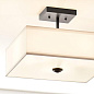 Shailene 14" 3 Light Square Semi Flush Black потолочный светильник 43691BK Kichler