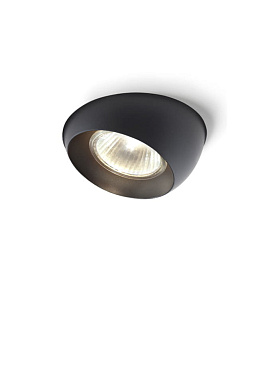 точечный светильник встраиваемый с чёрным ободком