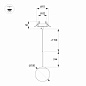 056420 Arlight Светильник SP-BEADS-HANG-BUILT-T-R100-8W Warm3000 (BK-GD, 180 deg, 230V) — фото 1