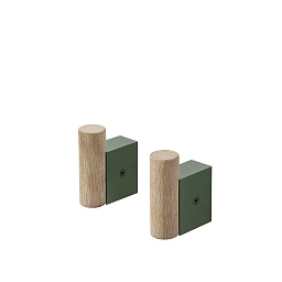 ATTCTHS204 Muuto Attach настенные крючки набор 2 штуки темно зеленые