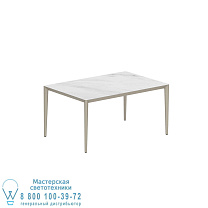 СТОЛ U-NITE 150X100CM ПЕСОК С КЕРАМИЧЕСКОЙ СТОЛЕШНИЦЕЙ BIANCO STATUARIO Royal Botania