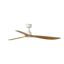 OUTWOOD L White/oak ceiling fan Wall Control
