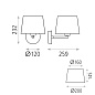 ACB Iluminacion Stilo 16/8202 Настенный светильник Текстурированный черный, LED E27 1x15W