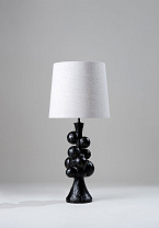 Obsidian shown with 13 Bongo in Natural Linen and Cream Card lining